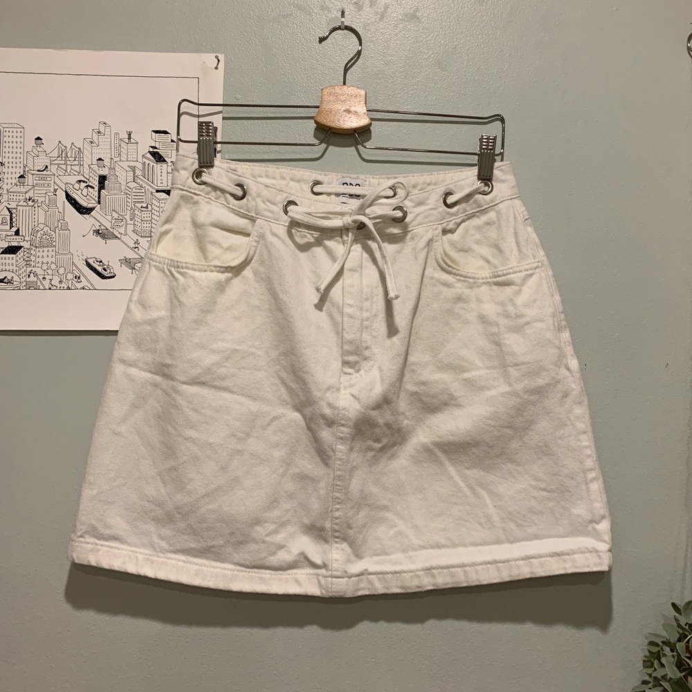 Urban Outfitters BDG white denim skirt